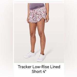 Lululemon Tracker Low-Rise Lined Short 4”,Size 8